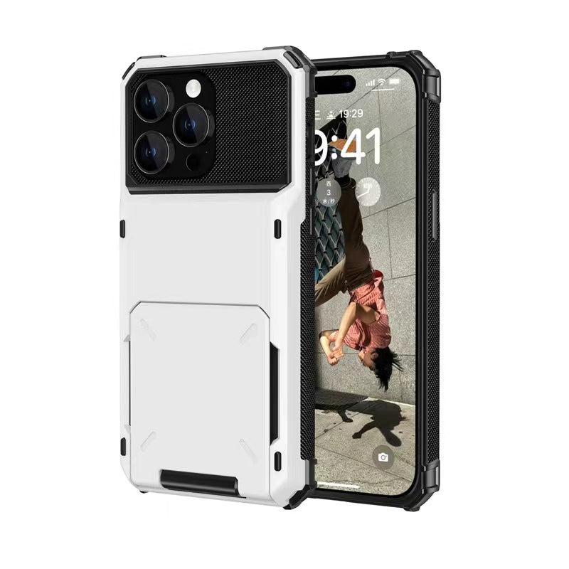 Load image into Gallery viewer, iPhone 15 Pro / 15 Pro Max Case - SUV Flip Cover with Card Slot, Reinforced Four-Corner Protection
