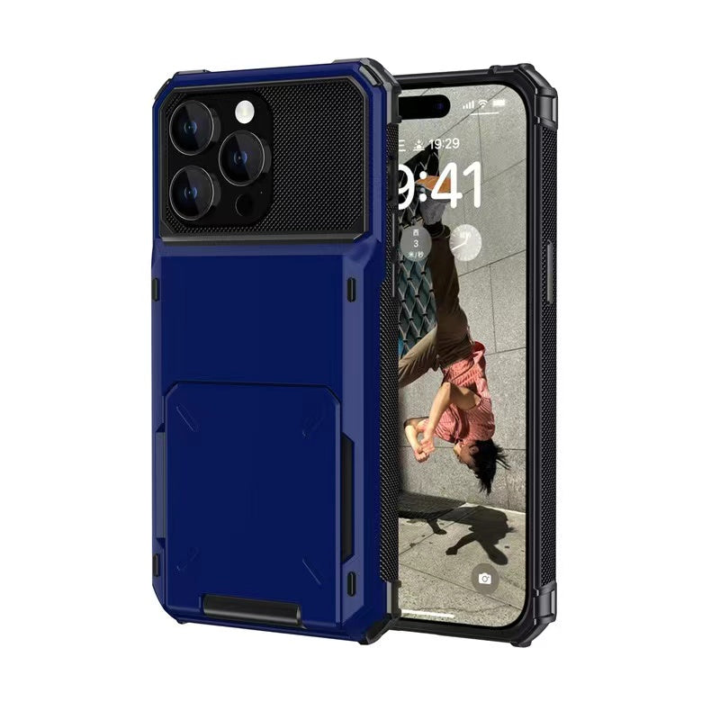 Load image into Gallery viewer, iPhone 15 Pro / 15 Pro Max Case - SUV Flip Cover with Card Slot, Reinforced Four-Corner Protection
