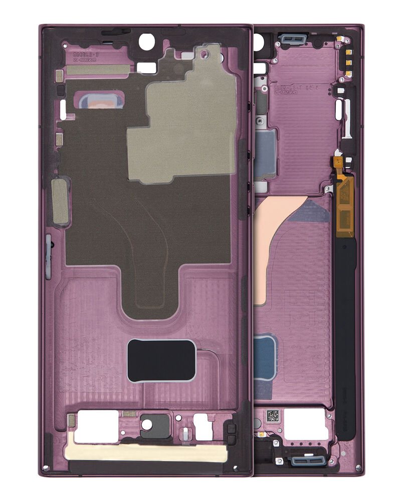 Load image into Gallery viewer, Compatible For Samsung Galaxy S22 Ultra 5G Mid-Frame Housing  (Burgundy)
