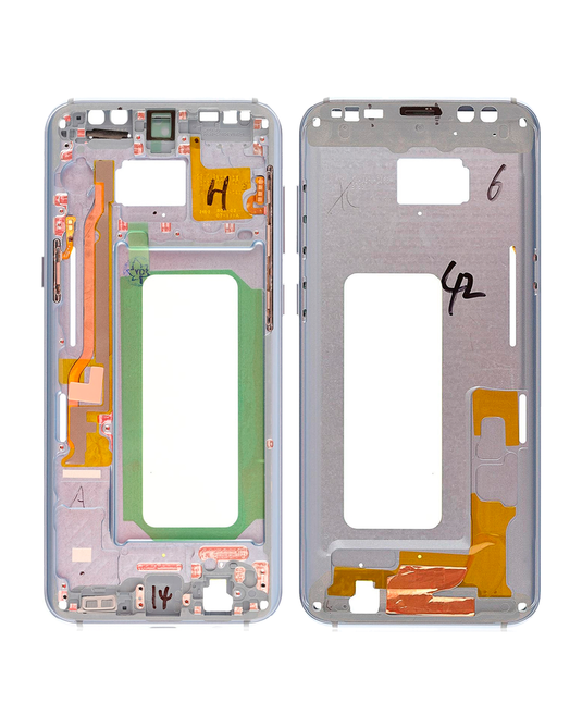 Compatible For Samsung Galaxy S8 Plus Mid-Frame Housing (With Small Parts) (Coral Blue)