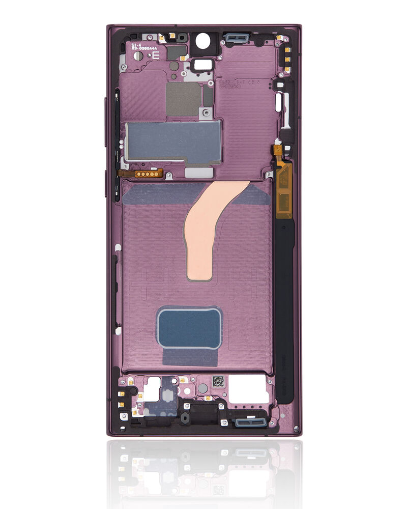 Load image into Gallery viewer, Compatible For Samsung Galaxy S22 Ultra 5G Mid-Frame Housing  (Burgundy)
