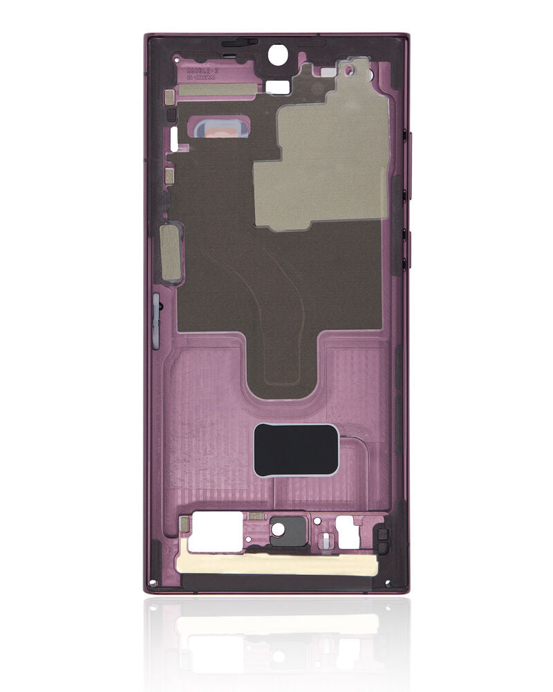 Load image into Gallery viewer, Compatible For Samsung Galaxy S22 Ultra 5G Mid-Frame Housing  (Burgundy)
