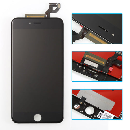 Compatible For iPhone 6S Plus LCD Assembly With Steel Plate (Black)