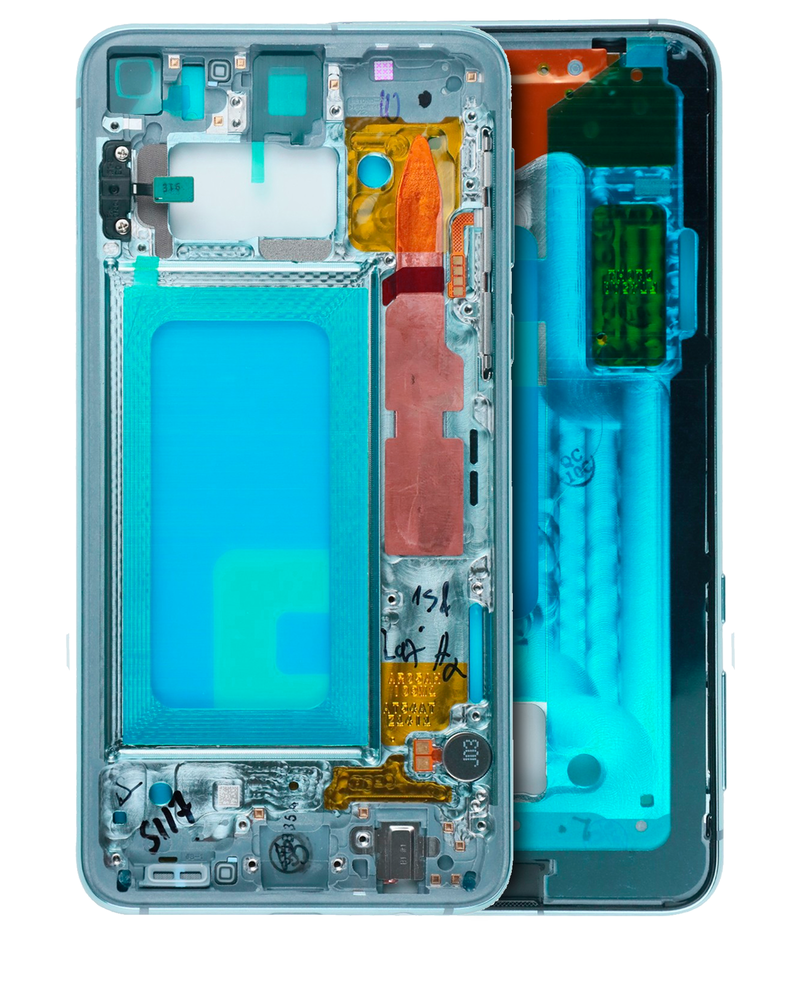 Load image into Gallery viewer, Compatible For Samsung Galaxy S10E Mid-Frame Housing (With Small Parts) (Prism Green)
