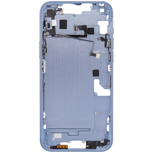 Compatible For iPhone 14 Plus Mid-Frame Housing With Power And Volume Button (US Version) (Blue)