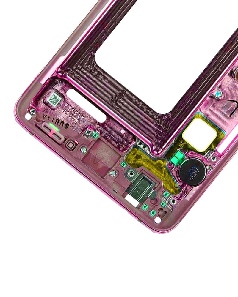 Load image into Gallery viewer, Compatible For Samsung Galaxy S10 Mid-Frame Housing  (With Small Parts) (Flamingo Pink)
