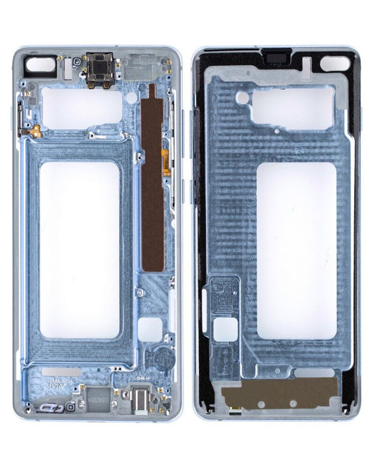 Compatible For Samsung Galaxy S10 Plus Mid-Frame Housing  (With Small Parts) (Prism Blue)