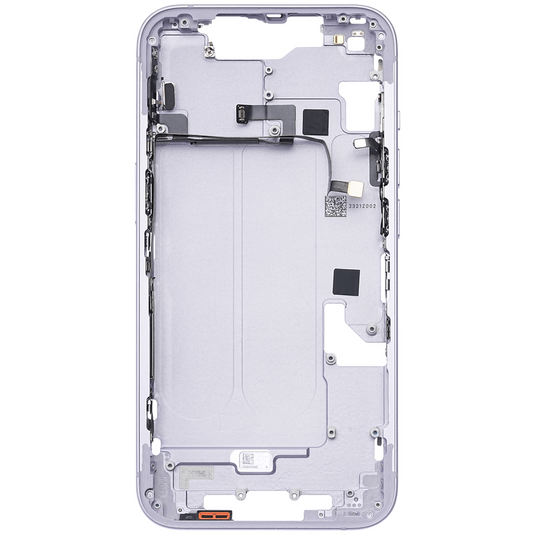 Compatible For iPhone 14 Mid-Frame Housing With Power And Volume Button (US Version) (White)