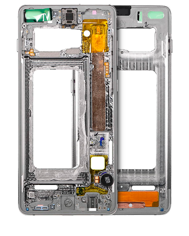 Load image into Gallery viewer, Compatible For Samsung Galaxy S10 Mid-Frame Housing  (With Small Parts) (Prism Blue)
