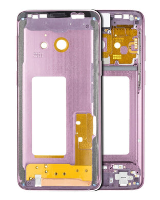 Compatible For Samsung Galaxy S9 Mid-Frame Housing (With SmallParts) (Lilac Purple Frame)