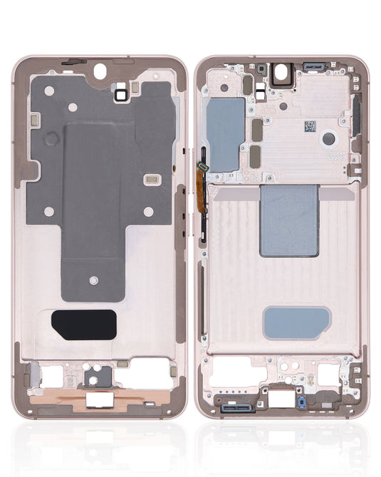 Compatible For Samsung Galaxy S22 5G Mid-Frame Housing (Pink Gold)