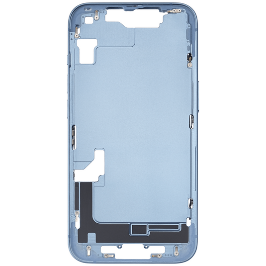 Compatible For iPhone 14 Mid-Frame Housing With Power And Volume Button (US Version) (Blue)