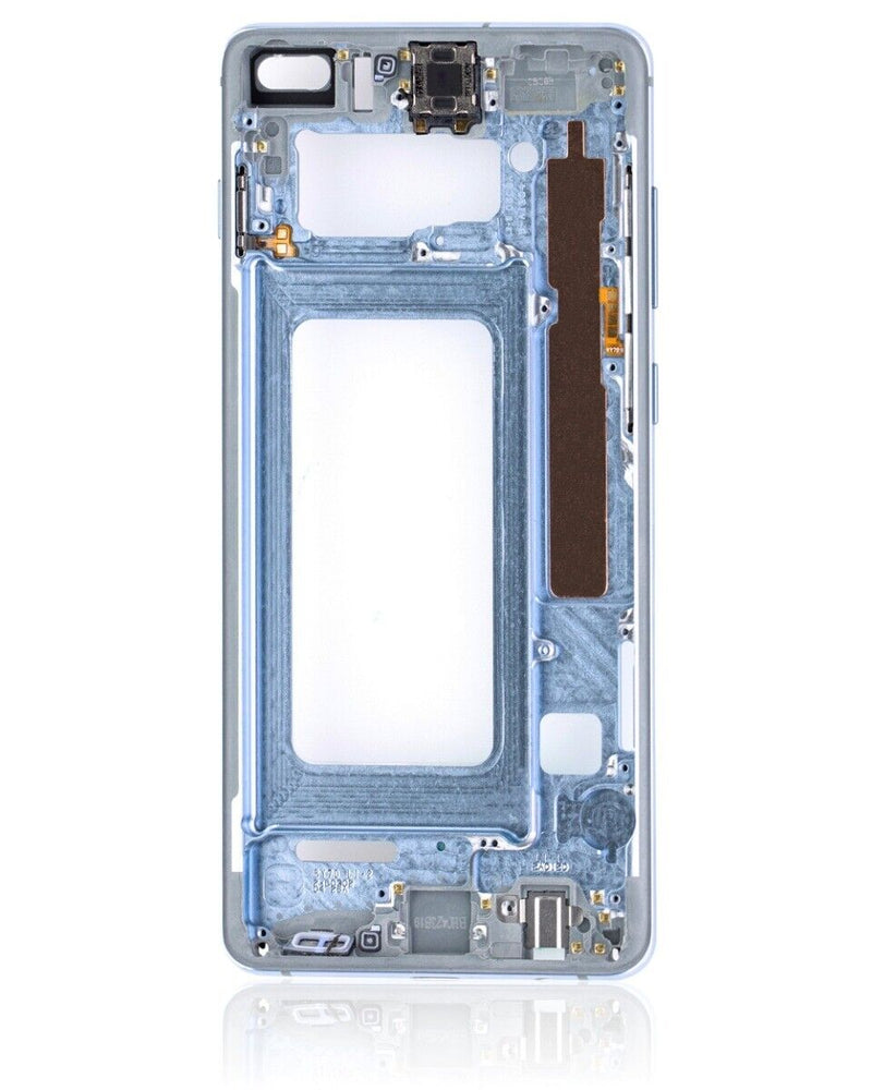 Load image into Gallery viewer, Compatible For Samsung Galaxy S10 Plus Mid-Frame Housing  (With Small Parts) (Prism Blue)
