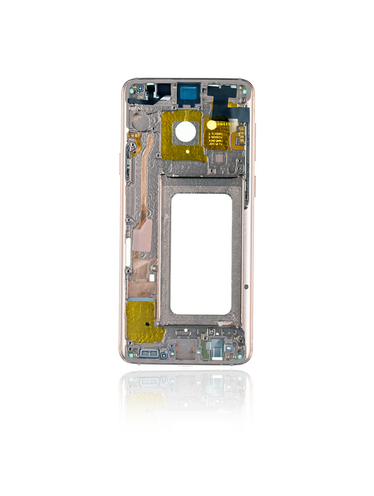 Compatible For Samsung Galaxy S9 Plus Mid-Frame Housing  (With Small Parts) (Sunrise Gold Frame)