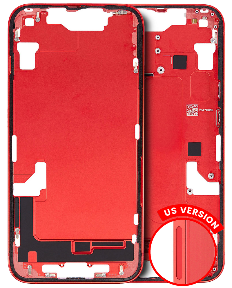 Load image into Gallery viewer, Compatible For iPhone 14 Mid-Frame Housing With Power And Volume Button (US Version) (Red)
