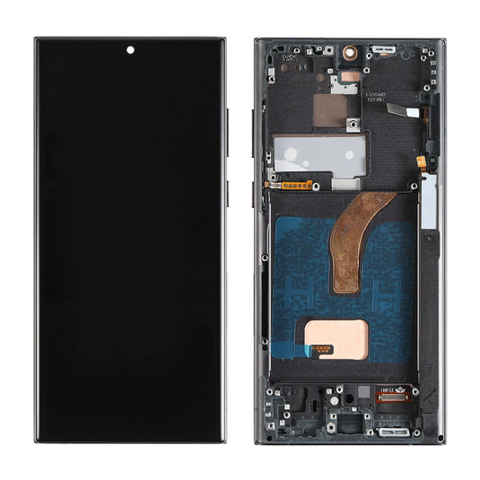 Compatible For Samsung Galaxy S22 Ultra 5G OLED Assembly With Frame