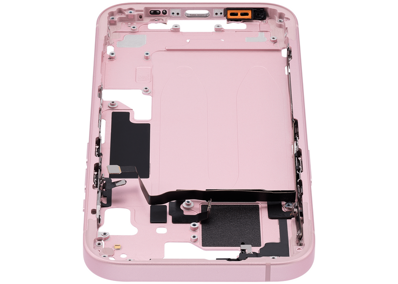 Load image into Gallery viewer, Compatible For iPhone 15  Mid-Frame Housing With Power And Volume Button (US Version) (Pink )
