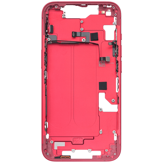 Compatible For iPhone 14 Plus Mid-Frame Housing With Power And Volume Button (US Version) (Red)