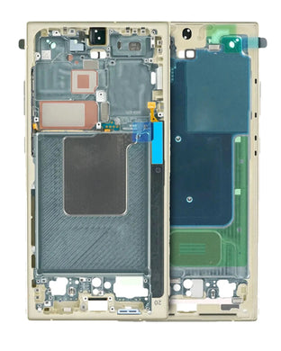 Compatible For Samsung Galaxy S24 Ultra 5G Mid-Frame Housing (Titanium Yellow)