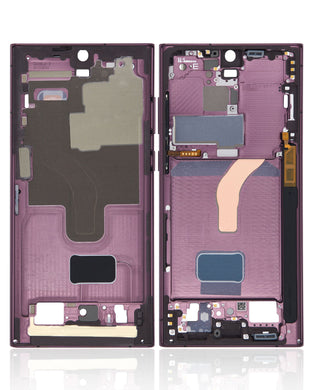 Compatible For Samsung Galaxy S22 Ultra 5G Mid-Frame Housing  (Burgundy)