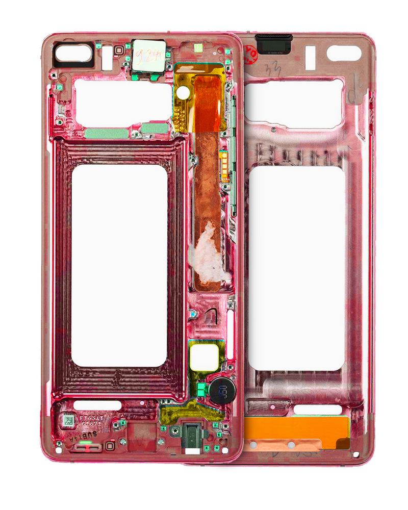 Load image into Gallery viewer, Compatible For Samsung Galaxy S10 Mid-Frame Housing (With Small Parts) (Cardinal Red)
