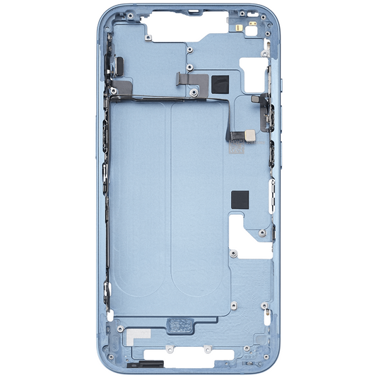 Compatible For iPhone 14 Mid-Frame Housing With Power And Volume Button (US Version) (Blue)