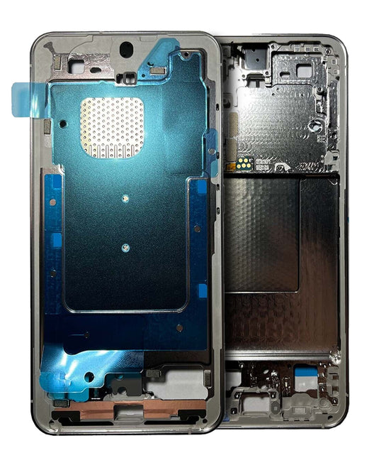 Compatible For Samsung Galaxy S24 5G Mid-Frame Housing (Marble Grey)