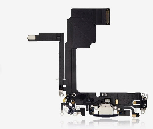 Charging Port Flex Cable For iPhone 15 Pro Aftermarket (Deep Blue)