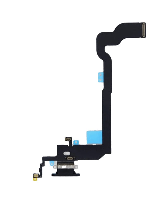 Charging Port Flex Cable For iPhone X Aftermarket (Deep Blue)