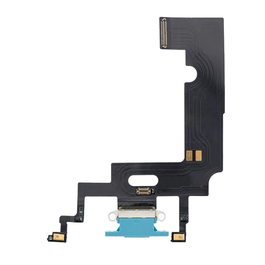 Charging Port Flex Cable For iPhone XR Aftermarket (Deep Blue)
