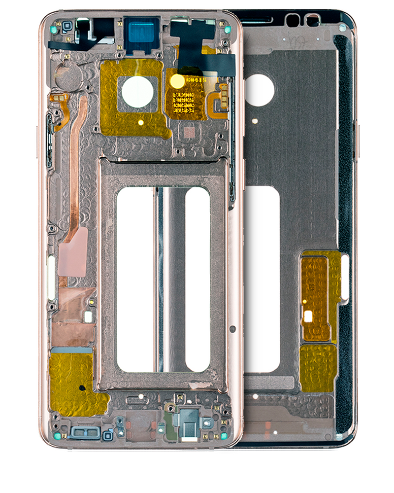 Load image into Gallery viewer, Compatible For Samsung Galaxy S9 Plus Mid-Frame Housing  (With Small Parts) (Sunrise Gold Frame)
