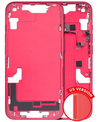 Compatible For iPhone 14 Plus Mid-Frame Housing With Power And Volume Button (US Version) (Red)