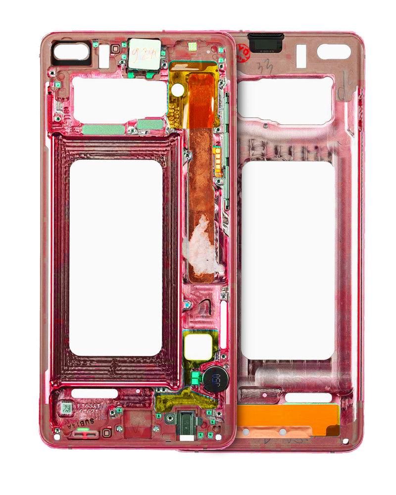 Load image into Gallery viewer, Compatible For Samsung Galaxy S10 Mid-Frame Housing (With Small Parts) (Cardinal Red)
