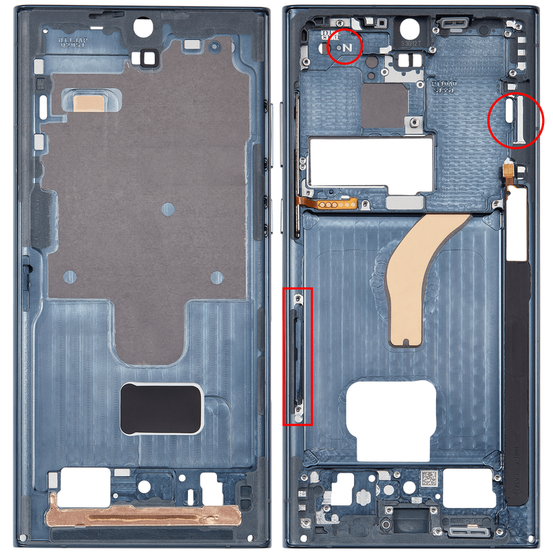 Load image into Gallery viewer, Compatible For Samsung Galaxy S22 Ultra 5G Mid-Frame Housing (Green)
