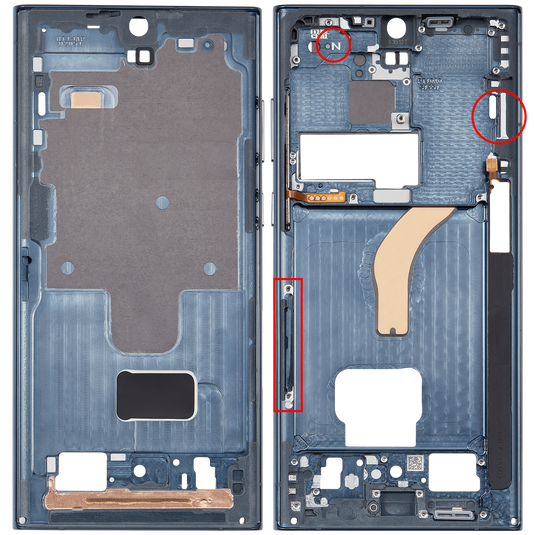 Compatible For Samsung Galaxy S22 Ultra 5G Mid-Frame Housing (Green)