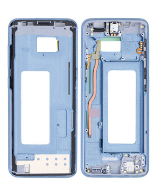 Compatible For Samsung Galaxy S8 Mid-Frame Housing  (With Small Parts) (Coral Blue)