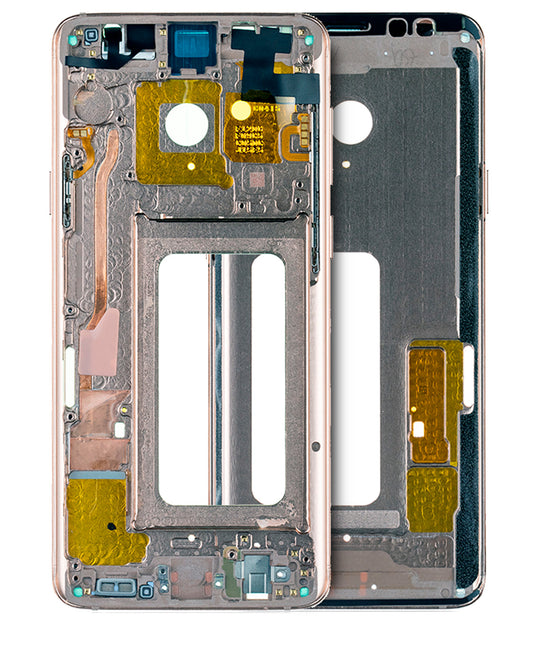 Compatible For Samsung Galaxy S9 Plus Mid-Frame Housing  (With Small Parts) (Sunrise Gold Frame)