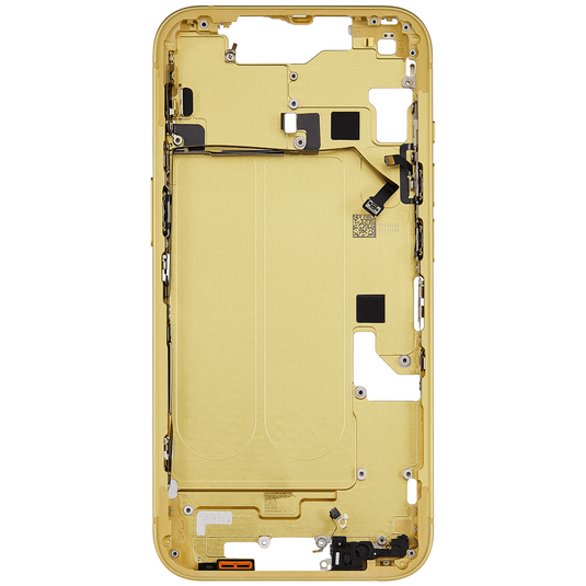 Compatible For iPhone 14 Mid-Frame Housing With Power And Volume Button (US Version) (Yellow)