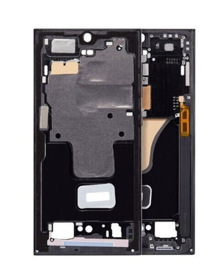 Compatible For Samsung Galaxy S23 Ultra 5G Mid-Frame Housing (Phantom Black)