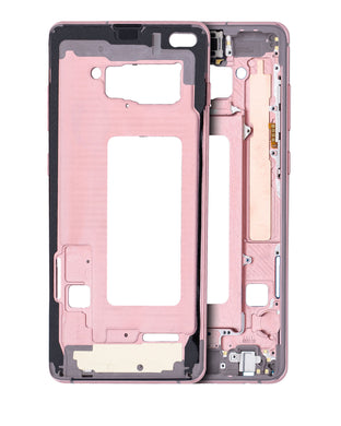 Compatible For Samsung Galaxy S10 Plus Mid-Frame Housing  (With Small Parts) (Flamingo Pink)