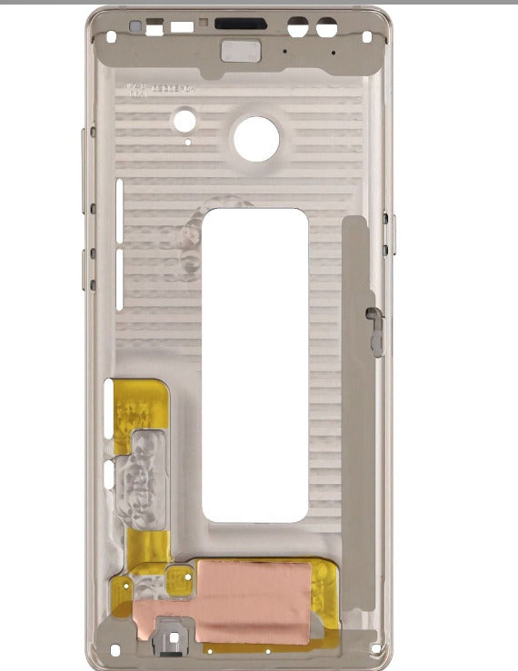 Load image into Gallery viewer, Compatible For Samsung Galaxy Note 8 Mid-Frame Housing  (With Small Parts) (Maple Gold)
