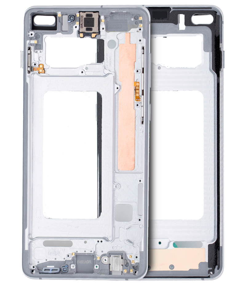 Load image into Gallery viewer, Compatible For Samsung Galaxy S10 Plus Mid-Frame Housing  (With Small Parts) (Prism White)
