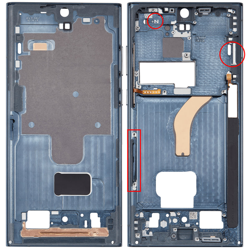 Load image into Gallery viewer, Compatible For Samsung Galaxy S22 Ultra 5G Mid-Frame Housing (Green)
