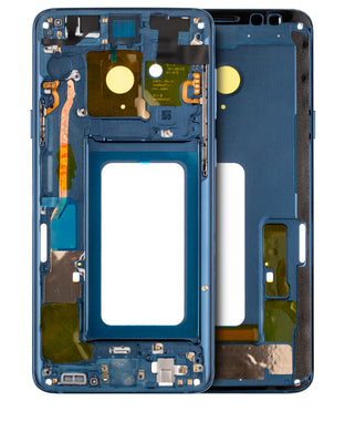 Compatible For Samsung Galaxy S9 Plus Mid-Frame Housing (With SmallParts) (Coral Blue Frame)